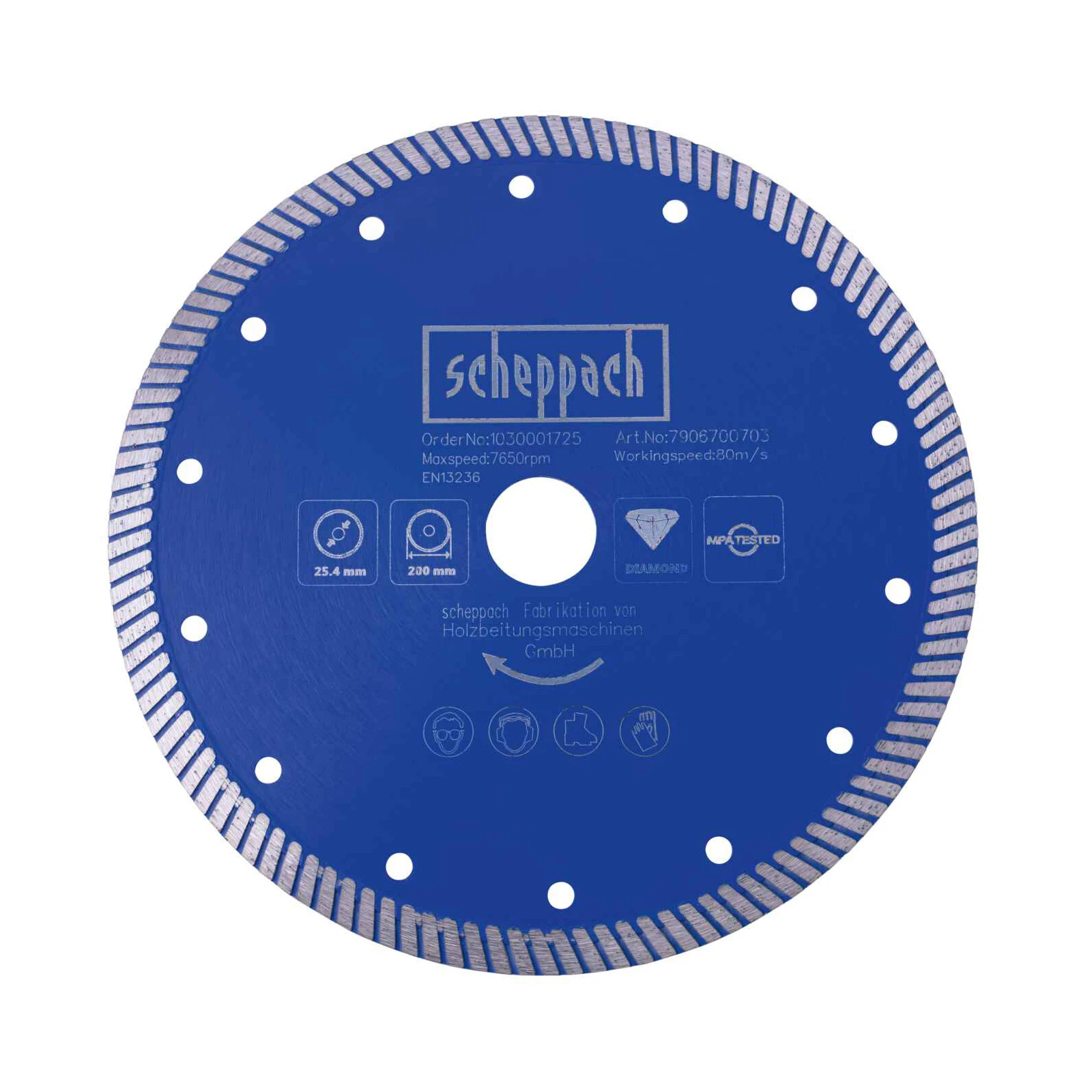 Scheppach Diamant Cirkelzaagblad PRO O200x25,4 mm