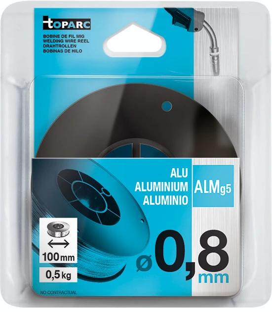 GYS Lasdraad aluminium AlMg5 O0,8 mm - draadspoel S100 (0,5KG)