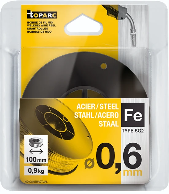 GYS Lasdraad staal G3SI1 O0,6 mm - draadspoel S100 (0,9KG)