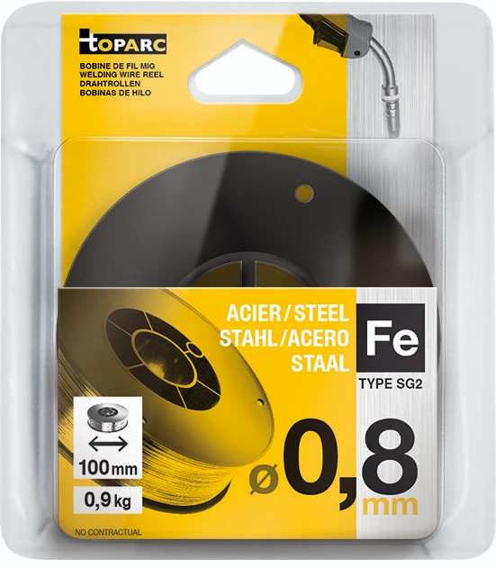 GYS Lasdraad staal G3SI1 O0,8 mm - draadspoel S100 (0,9KG)