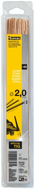 GYS Lastoevoeg TIG staal SG2, O2,0 x 330 mm (40 stuks)