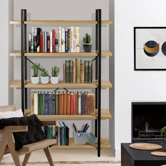 ERRO Boekenrek - 5 planken - 120x33x178