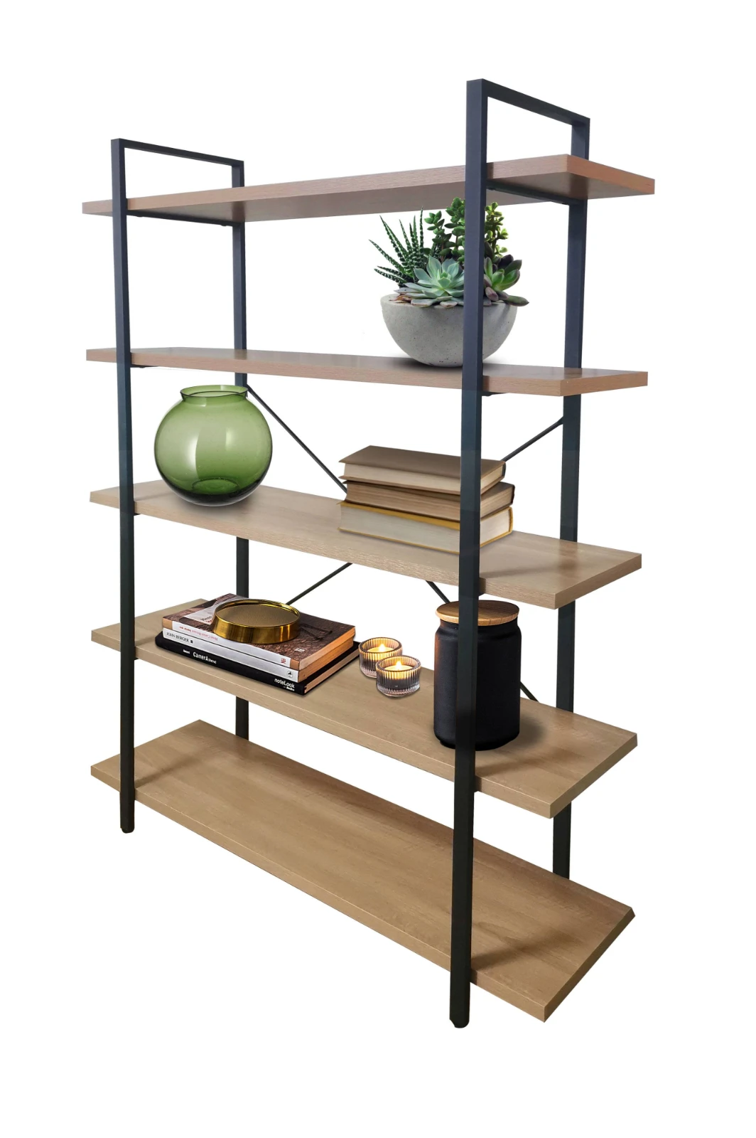 ERRO Boekenrek - 5 planken - 120x33x178