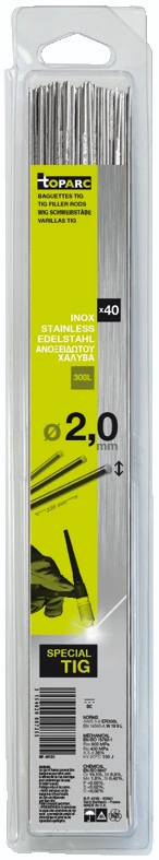 GYS Lastoevoeg TIG RVS 308L O2,0 x 330 mm (40 stuks)
