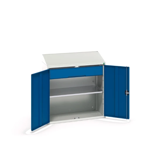 bott Verso systeemkast 1050x550x1130mm 1 legbord 1 lade RAL 5010