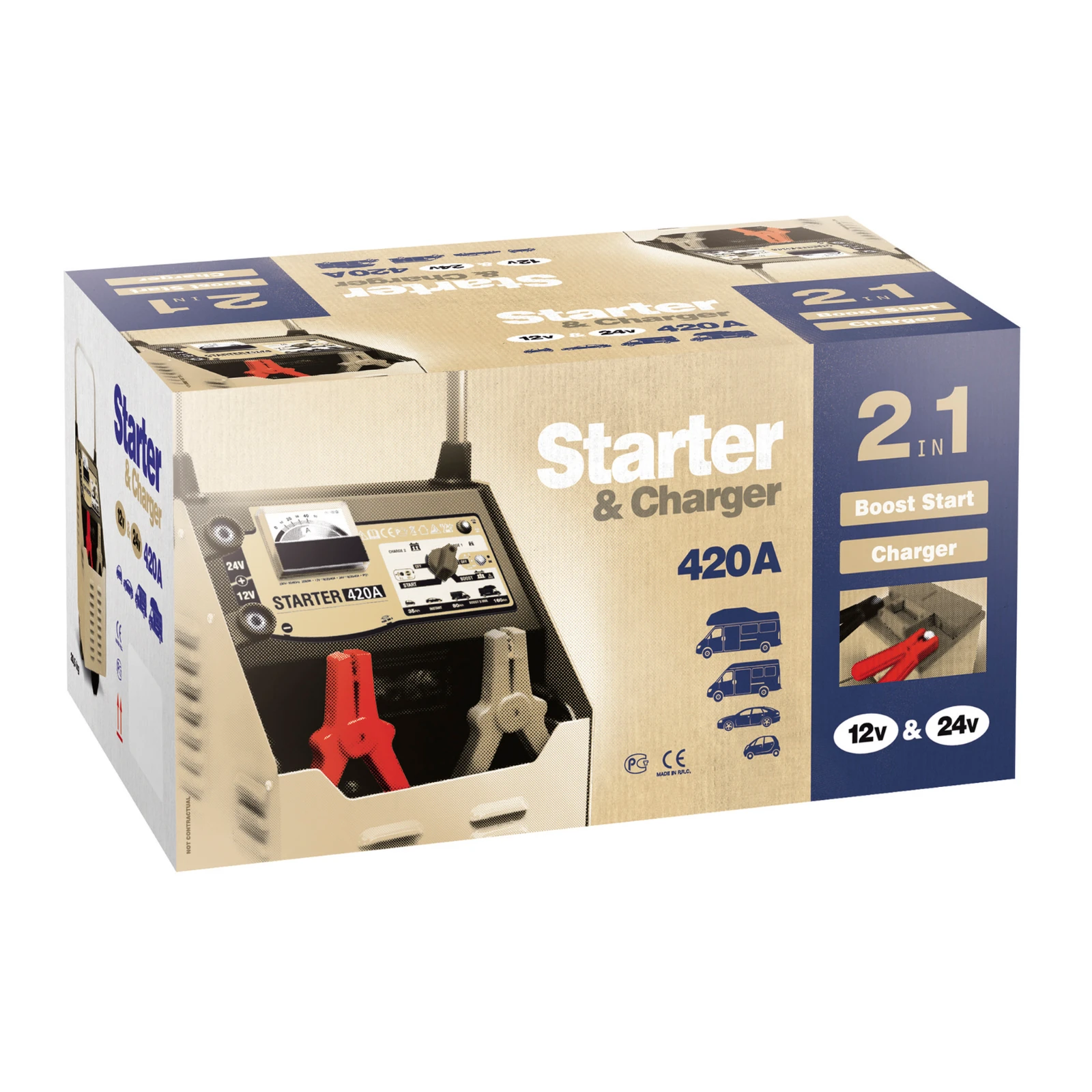 GYS Lader/starter NEOSTART 420 traditioneel 12/24V