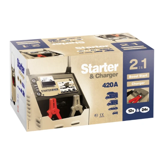 GYS Lader/starter NEOSTART 420 traditioneel 12/24V