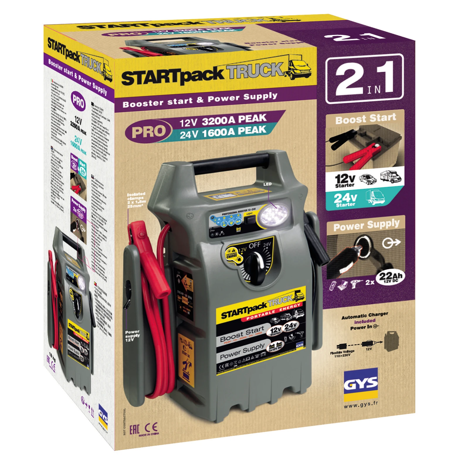GYS Startbooster GYSPACK TRUCK 12/24V