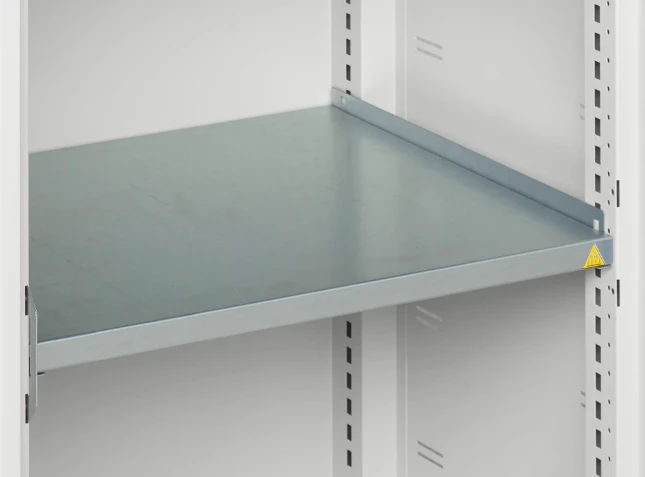 bott Verso systeemkast 1050x550x2000mm 3 legborden 8 lades RAL 7016