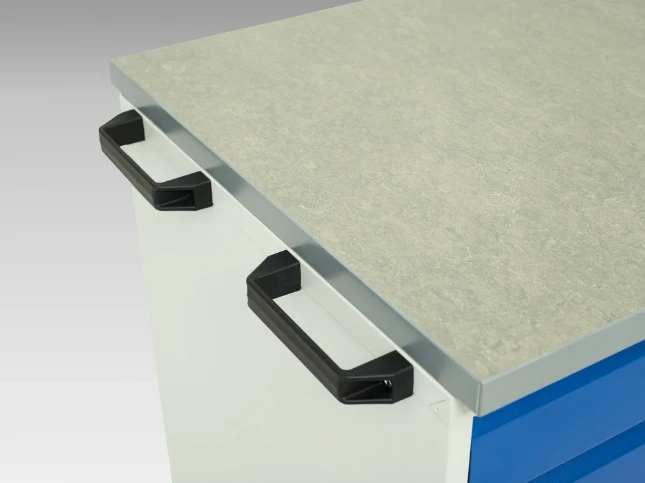 bott Verso mobiele kast 1050x550x965mm 7 laden 1 deur lino top RAL 5010