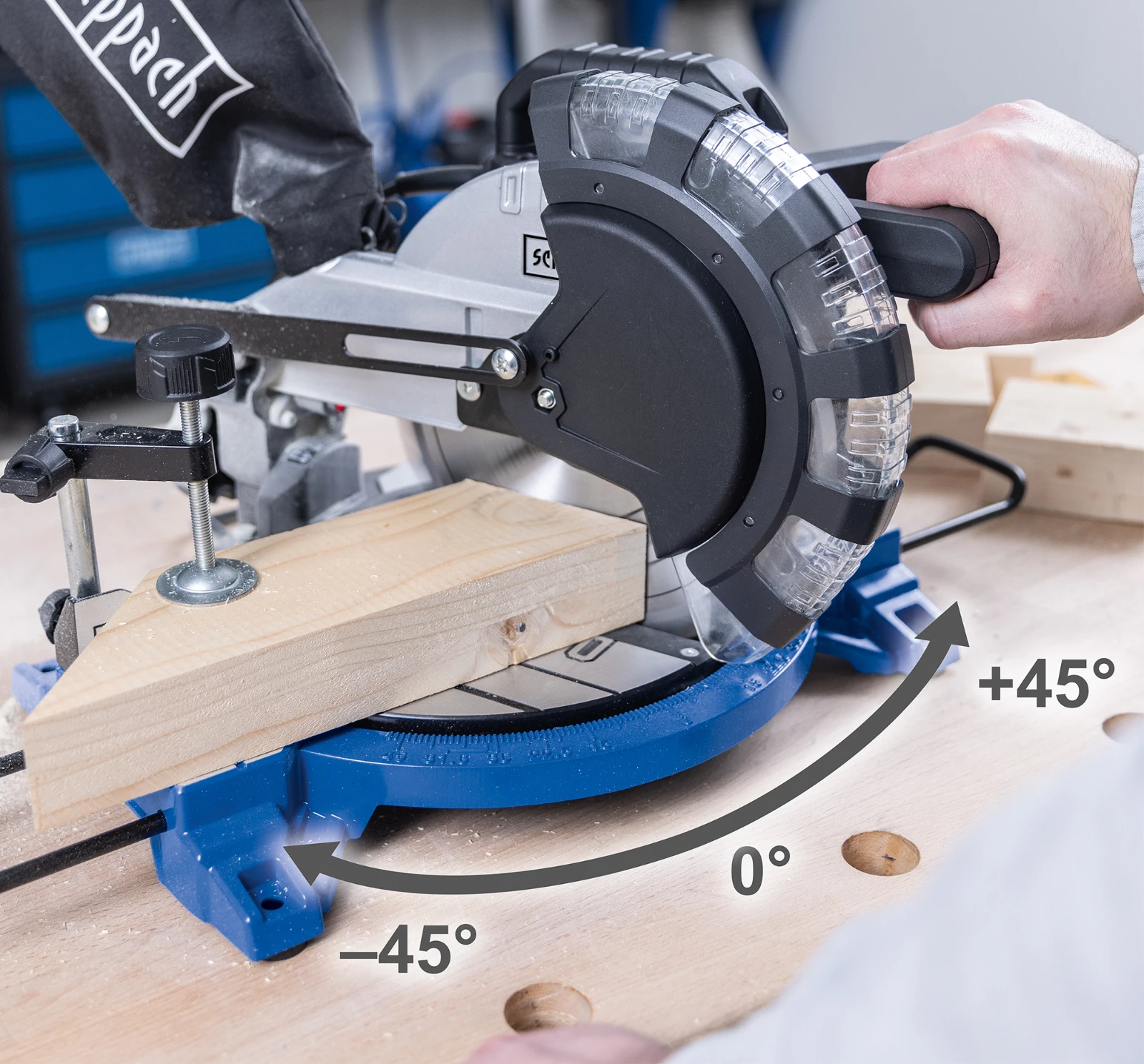 Scheppach Afkort- en verstekzaag HM210L