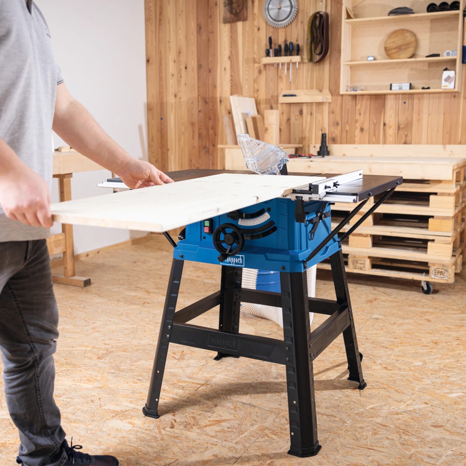 Scheppach Zaagtafel HS254 - 2200W - O254mm - Incl. onderstel en zaagblad (24T)
