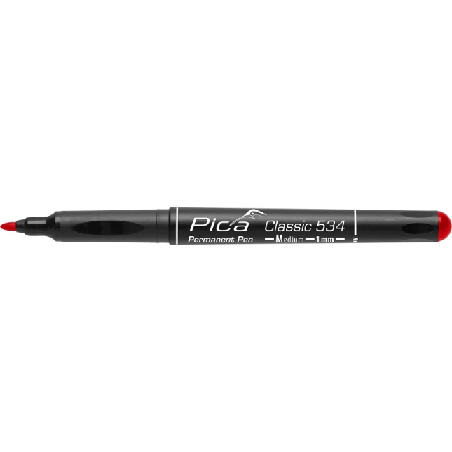 Pica Classic 534/40 Permanent Pen Medium 1.0 mm rood
