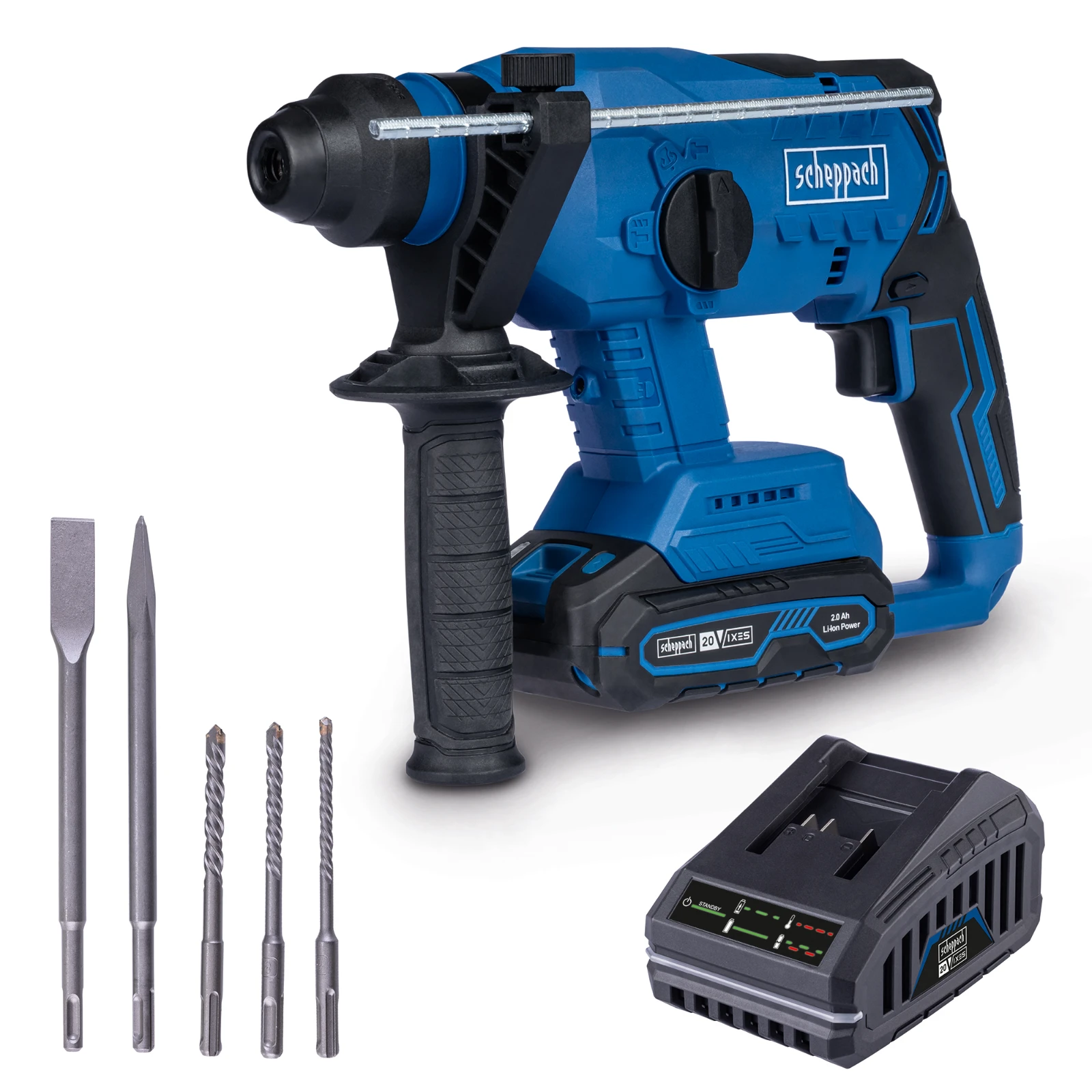 Scheppach Accu Boorhamer 20V BC-RHD230-X set 2.0Ah