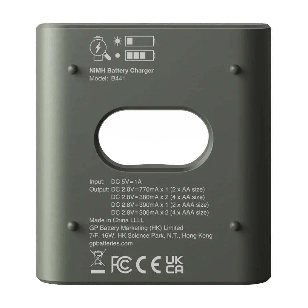 GP USB batterijlader Recyko met 4x AA 2100 mAh