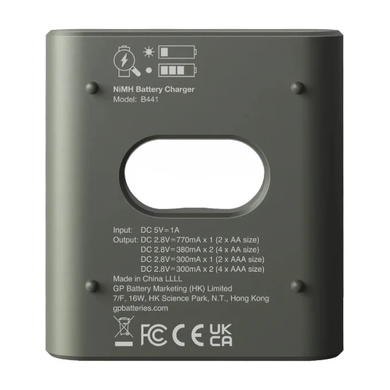 GP USB batterijlader Recyko met 4x AA 2100 mAh