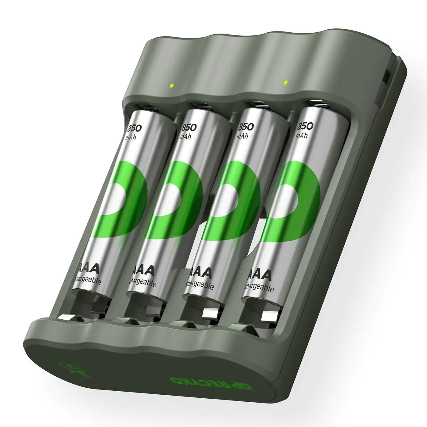 GP USB batterijlader Recyko met 4x AAA 850 mAh