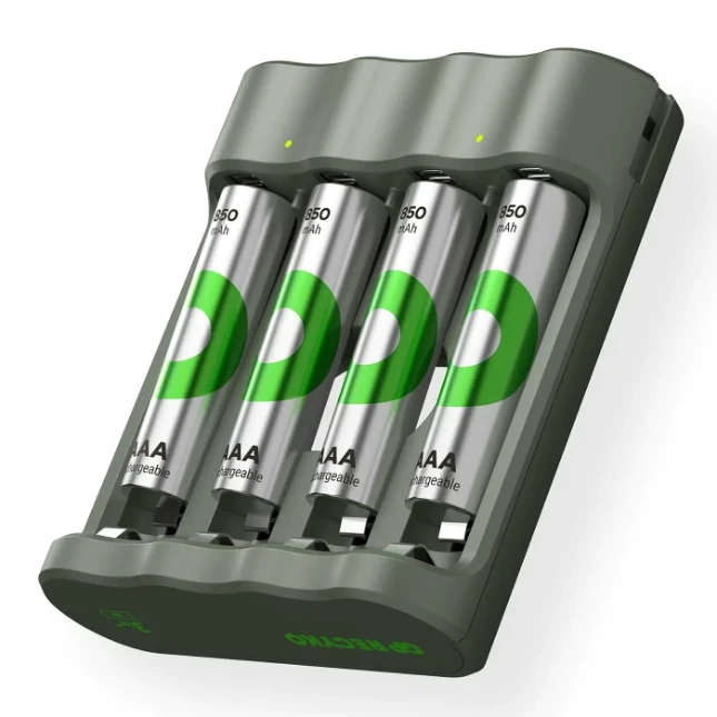 GP USB batterijlader Recyko met 4x AAA 850 mAh