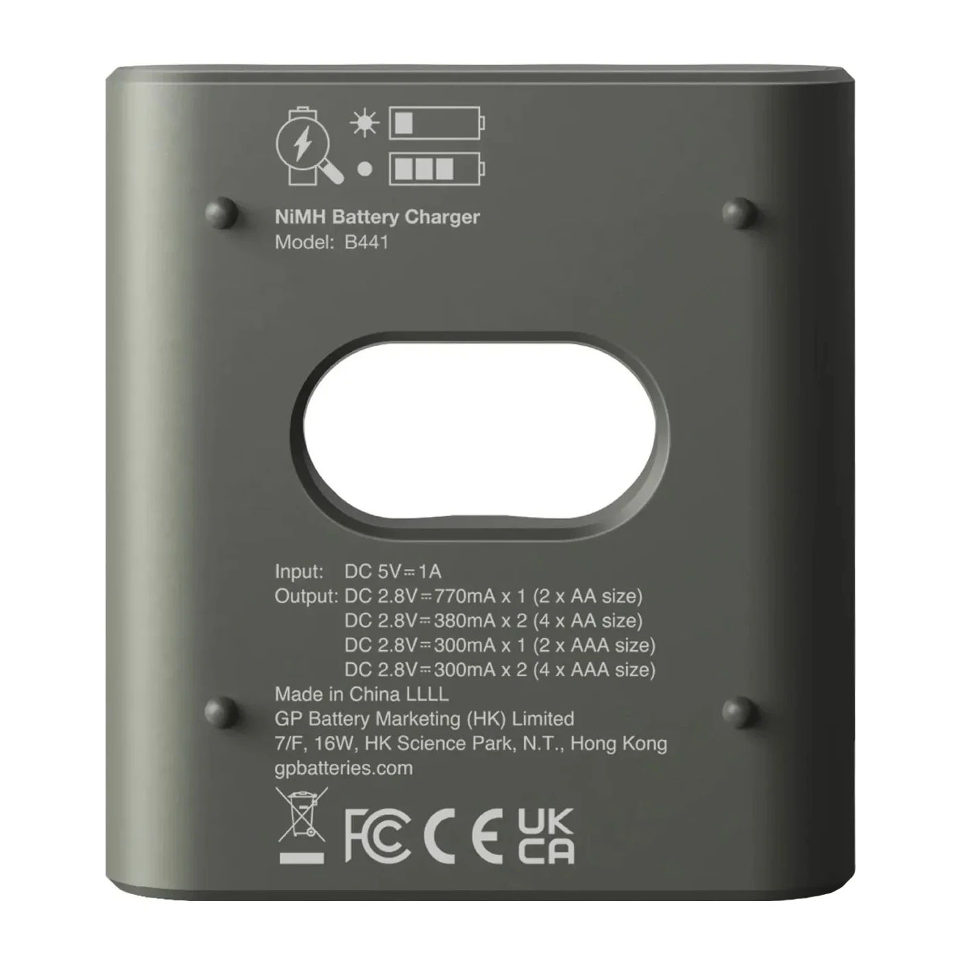 GP USB batterijlader Recyko met 4x AAA 850 mAh