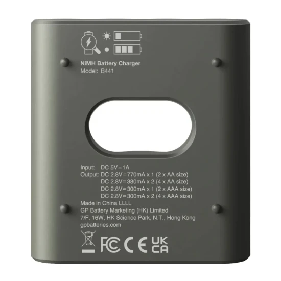 GP USB batterijlader Recyko met 4x AAA 850 mAh