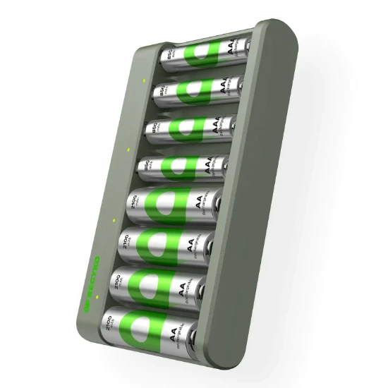 GP USB batterijlader Recyko met 4x AA 850 mAh + 4x AAA 2100 mAh