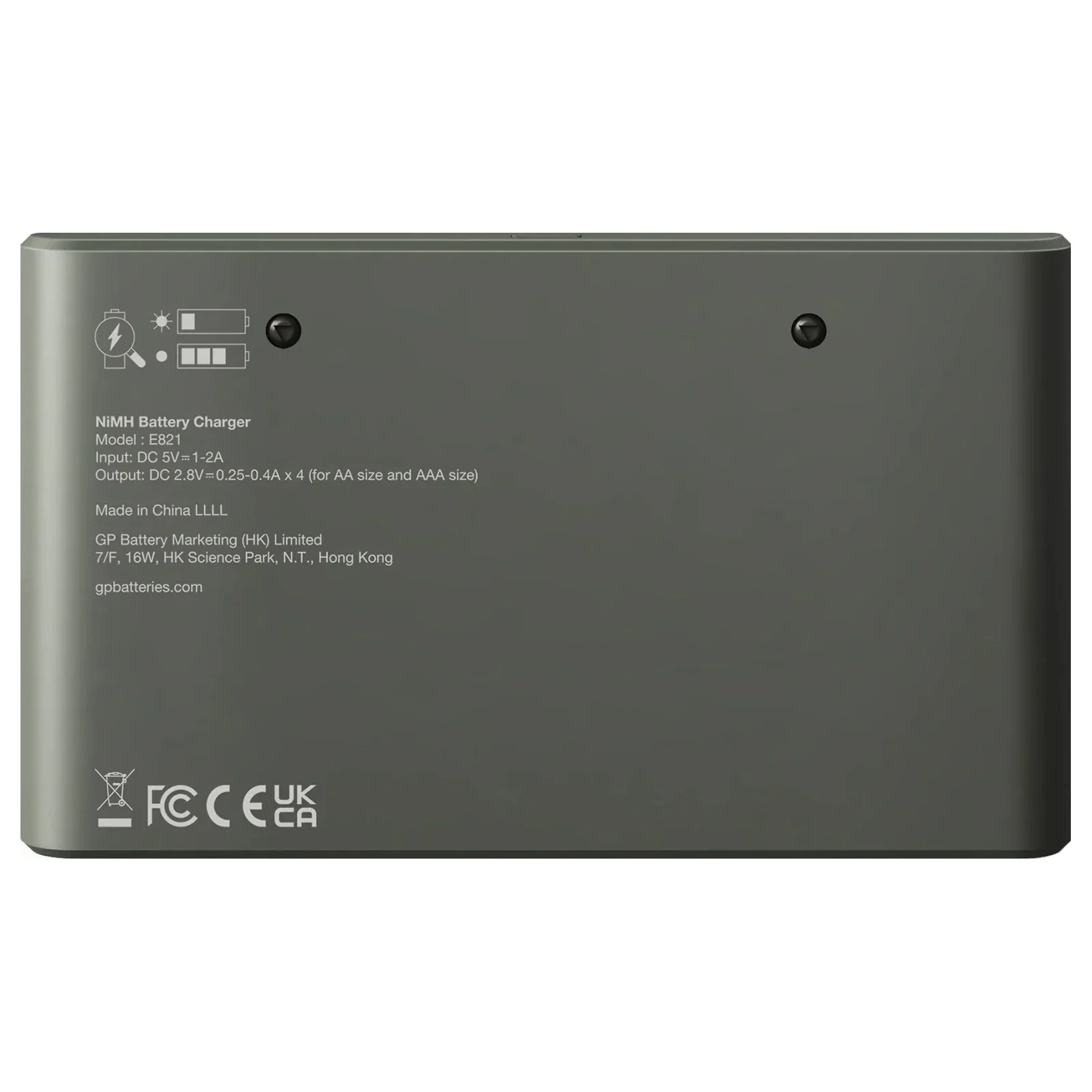 GP USB batterijlader Recyko met 4x AA 850 mAh + 4x AAA 2100 mAh