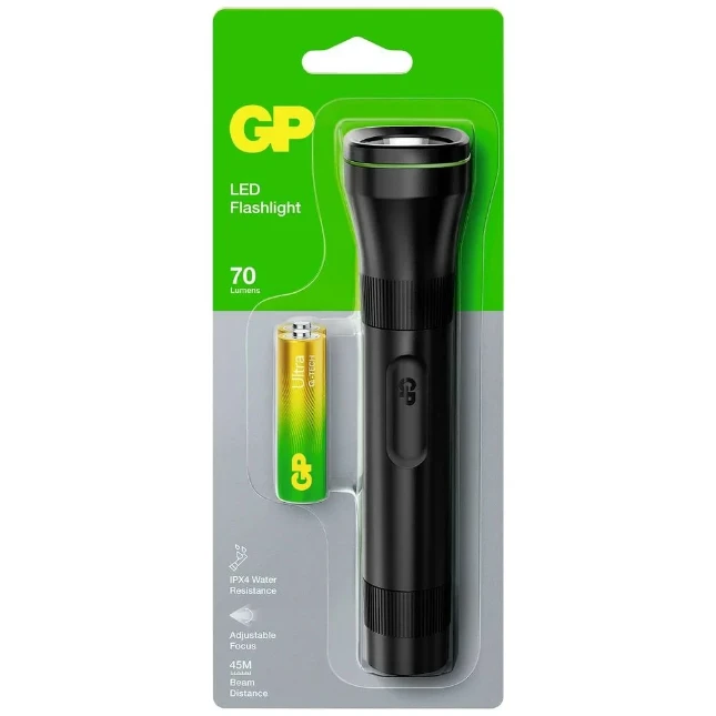 GP Zaklamp C107 70 lumen (2X AA)