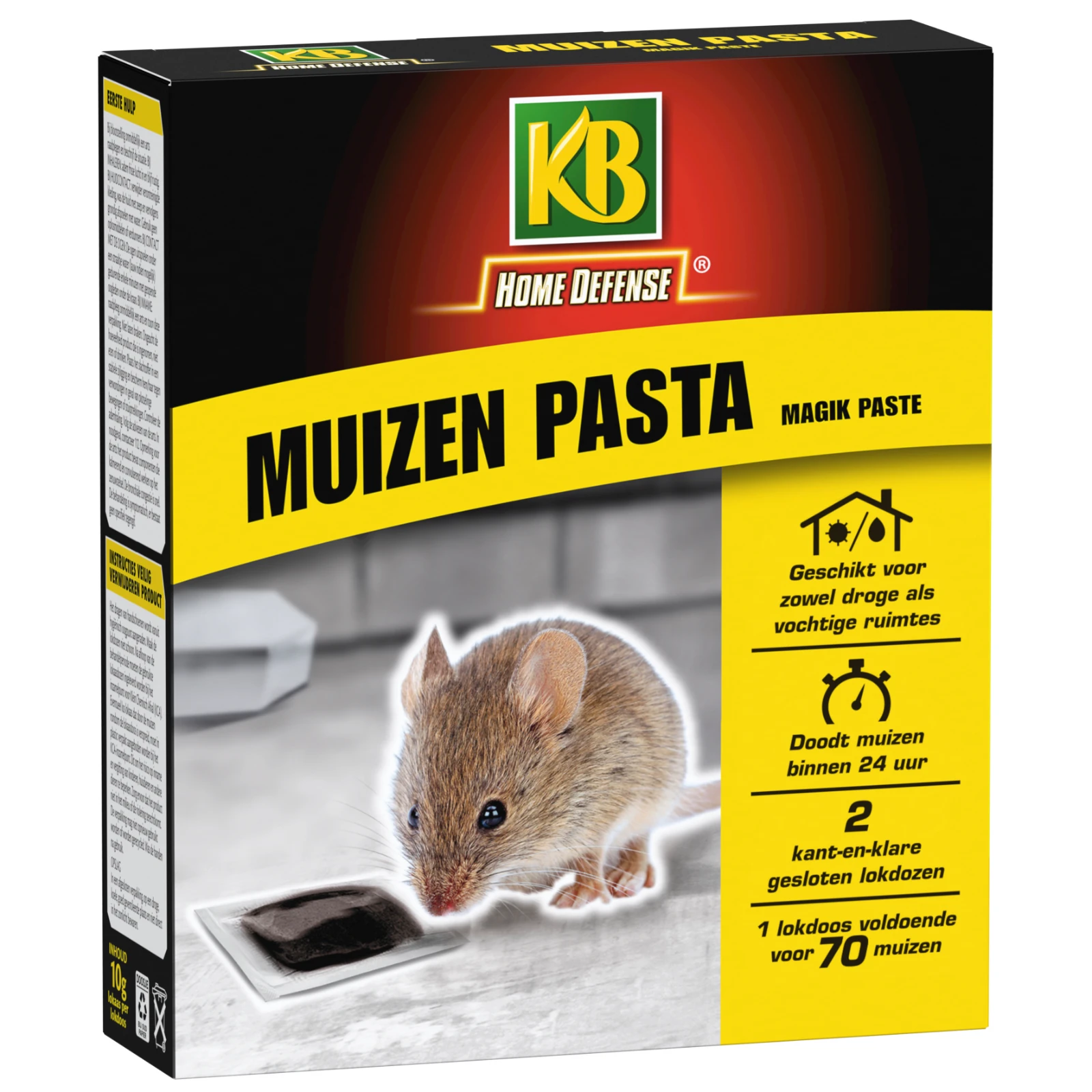 Home Defense Muizen Pasta lokdoos Magic Paste (2 stuks)