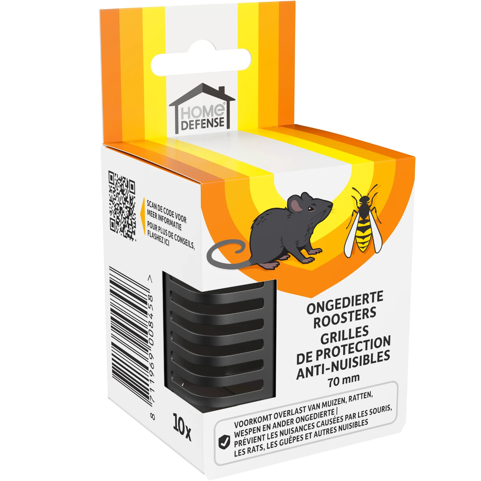 Home Defense Stootvoegrooster 70 mm (10 stuks)