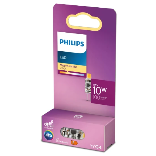 Philips LED Capsule 10W G4 WW 12V micro SRT6