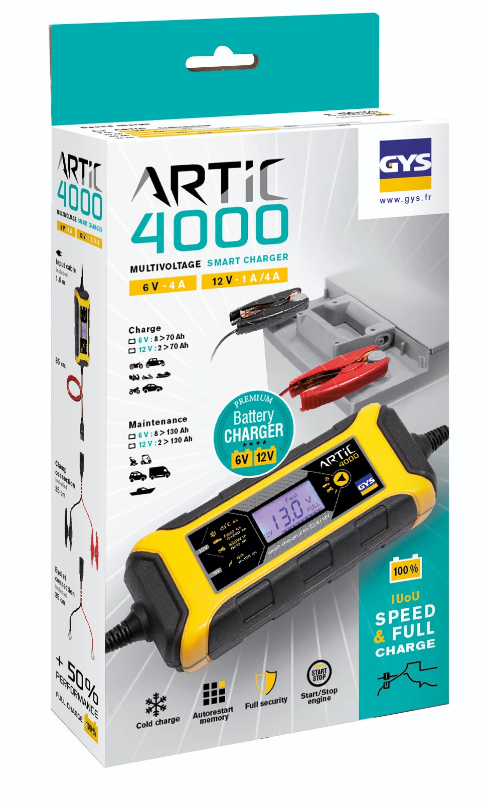 GYS Acculader ARTIC 4000 6/12V