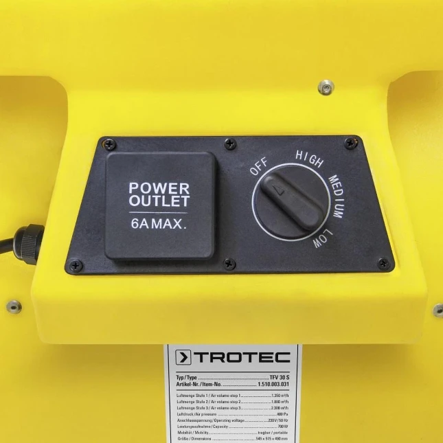 Trotec Radiaalventilator TFV 30 S