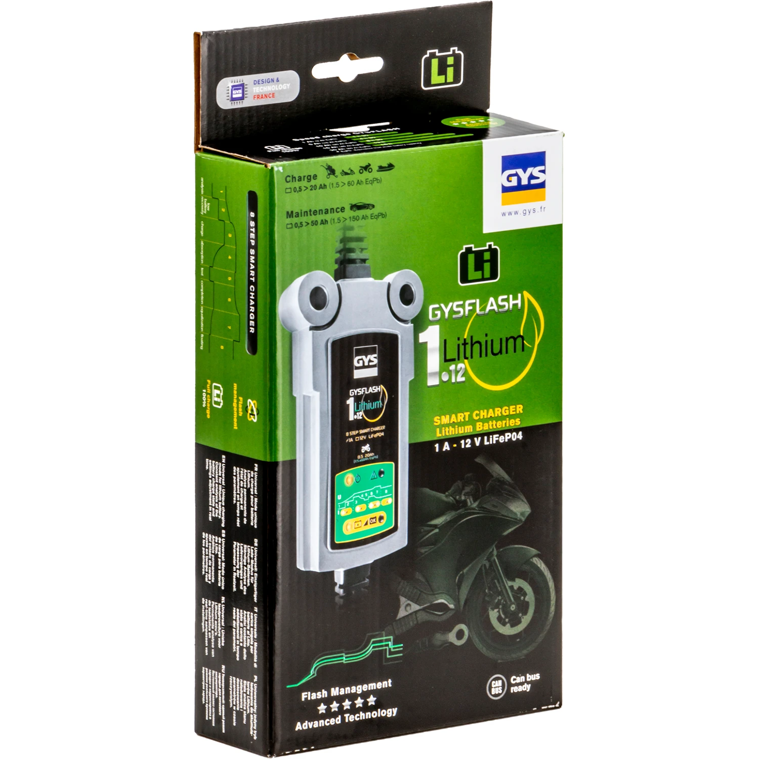 GYS Acculader GYSFLASH Lithium 1.12 12V