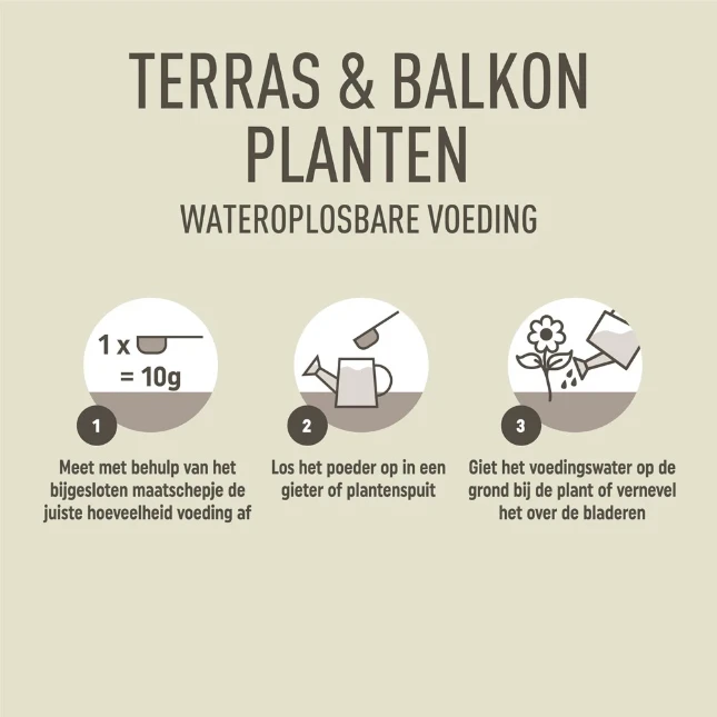 Pokon Terras & Balkon Plant Wateroplosbaar 500 gram