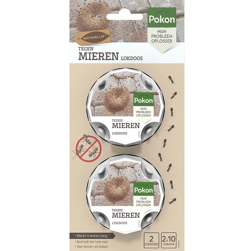 Pokon Tegen Mieren Lokdoos 2x10 gram (2 stuks)