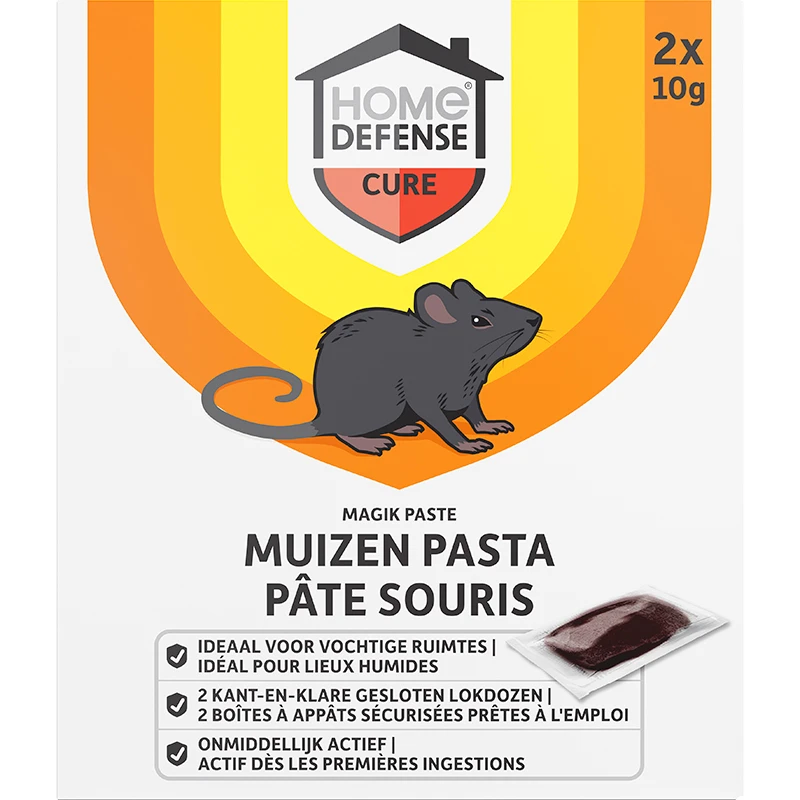 Home Defense Muizenlokdoos met pasta (2 stuks)