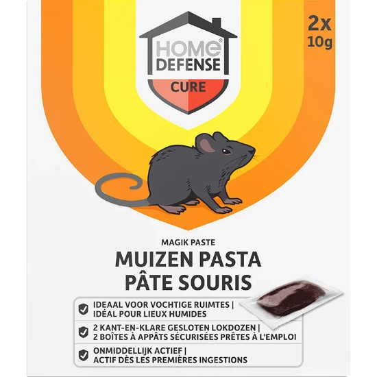 Home Defense Muizenlokdoos met pasta (2 stuks)