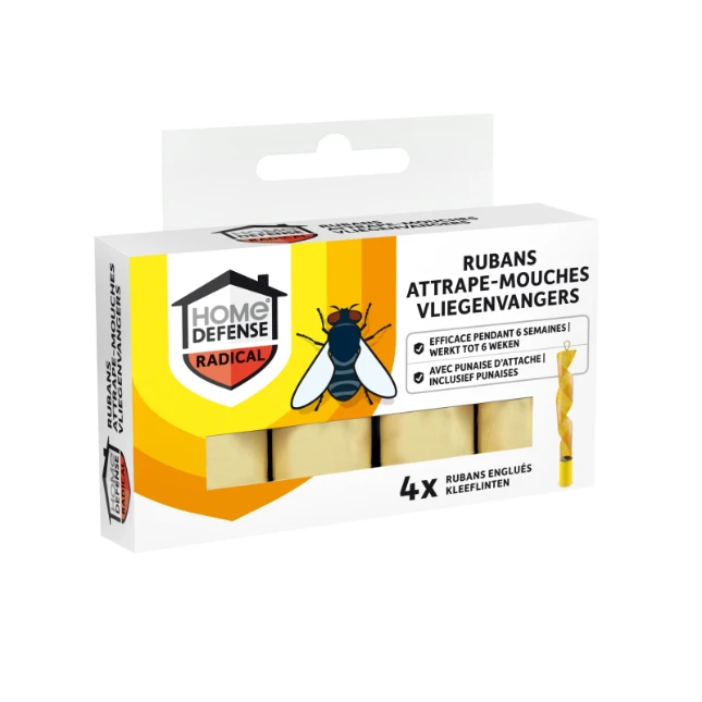 Home Defense Vliegenvangers kleeflinten  (4 stuks)