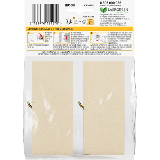 Home Defense Muizenvallen hout (2 stuks)