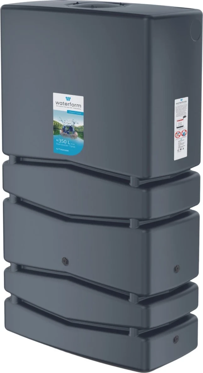 Waterform Aqua Tower Regenton 350L - antraciet