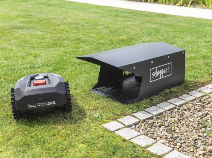 Scheppach Robotmaaier Garage Robohome