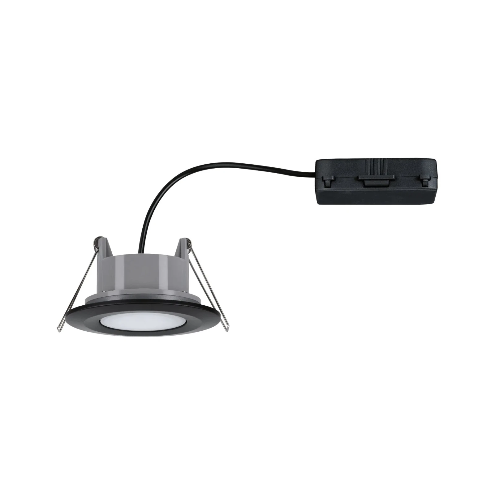 Paulmann LED-inbouwspot Calla 6W IP65 zwart O90mm