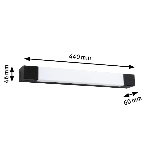 Paulmann LED-spiegellamp Quasar IP44 440 mm