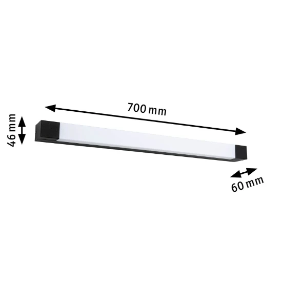 Paulmann LED-spiegellamp Quasar IP44 700 mm