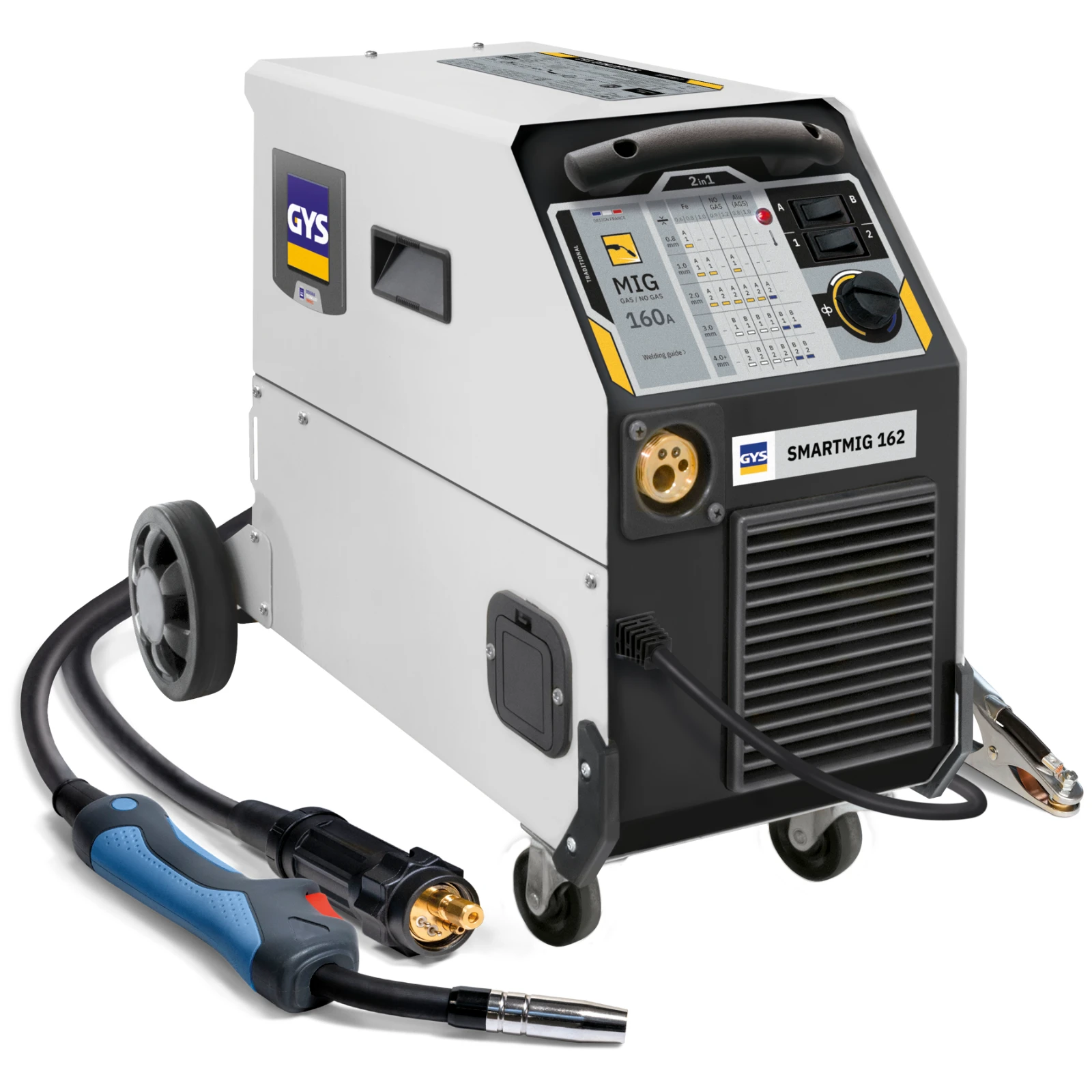 GYS Lasinverter SMARTMIG 162 MIG/MAG - inclusief accessoires