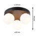 Paulmann Plafondlamp Gove IP44 G9 dimbaar  - mat zwart