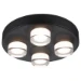 Paulmann Wand- en plafondlamp Kame IP44 zwart