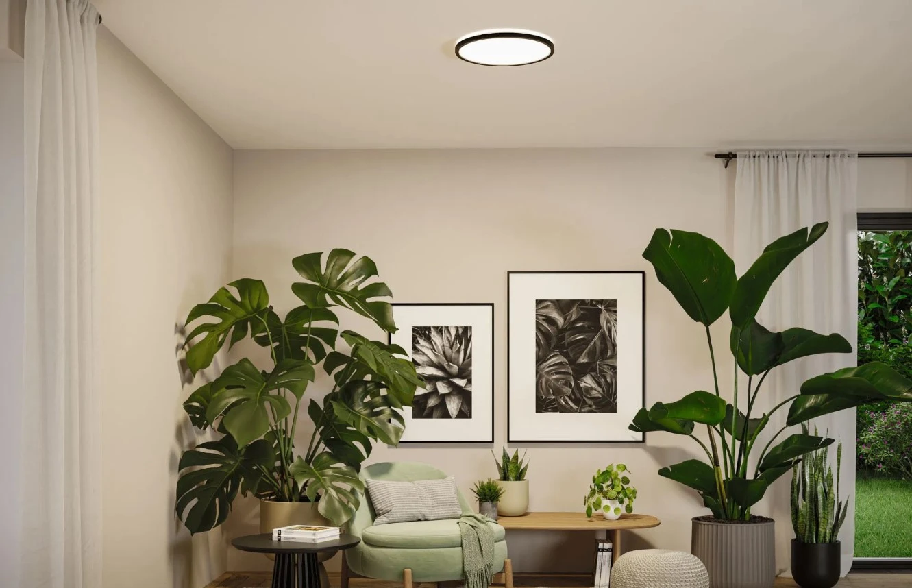 Paulmann LED-paneel Atria Shine rond O398mm 20,8W zwart