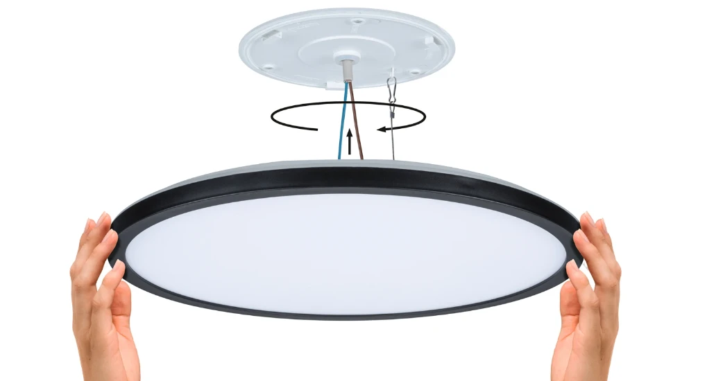 Paulmann LED-paneel Atria Shine rond O398mm 20,8W zwart