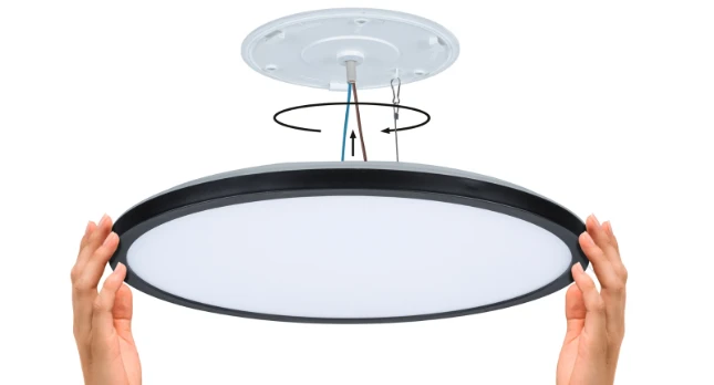 Paulmann LED-paneel Atria Shine rond O398mm 20,8W zwart